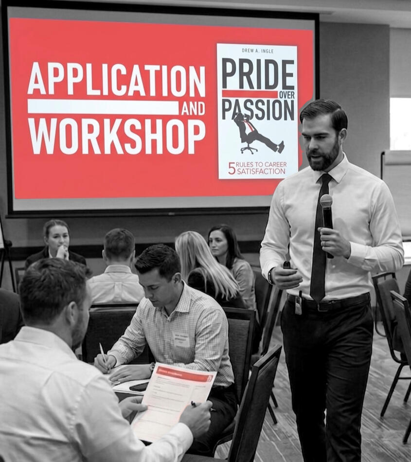Drew Ingle presenting Pride Over Passion in a workshop