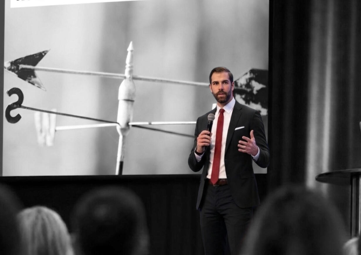 Drew Ingle public speaking presentation of Pride Over Passion
